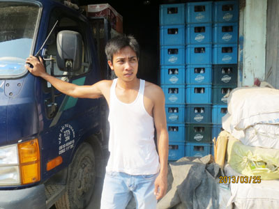 Nguyễn Hoàng Vũ và công việc lao động hằng ngày